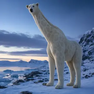 Giraffe + Polar bear